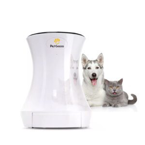PetGooo Automatic Cat Food Dispenser, 3.2L Automatic Cat Feeder,Timed Cat Feeders for Dry Food, Up to 20 Portions 4 Meals Per Day, Pet Feeder for Cats/Dogs