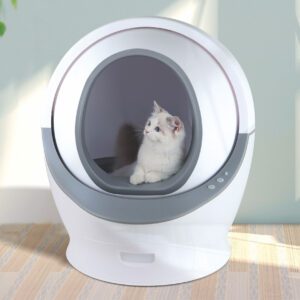 Self Cleaning Cat Litter Box,Anti-Pinch Design Automatic Cat Litter Box,Extra Large for Multiple Cats,Removable Easy Clean Auto Litter Box